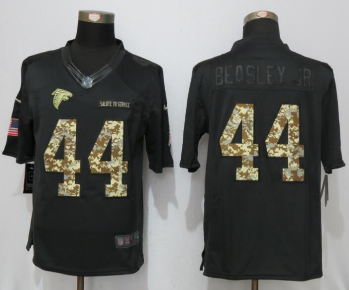 New Nike Atlanta Falcons #44 Beasley jr Anthracite Salute To Service Limited Jersey